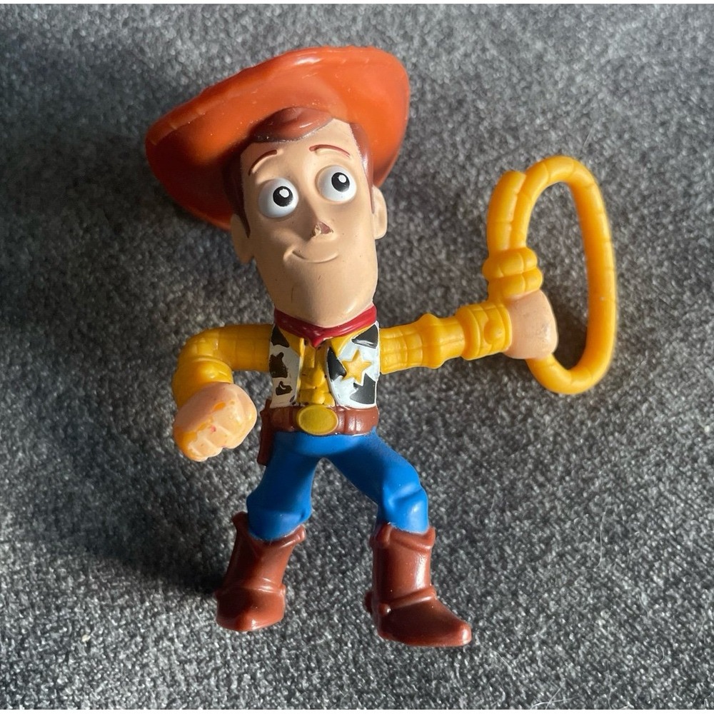 Disney Pixar Toy Story Woody Mcdonalds Mini 3" Figure / Cake Topper